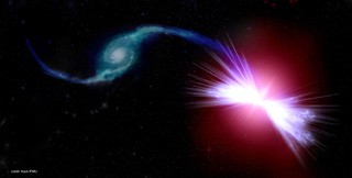 Supermassive Black Hole Feeds on Neighbouring Galaxy