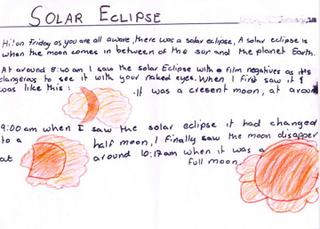 Child's View of the Solar Eclipse