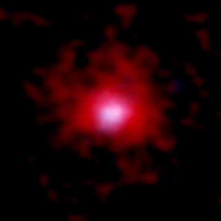 A Young Galaxy Surrounded by a Cloud of Carbon Gas