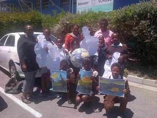 Educators and learners at Zanemfundo Primary