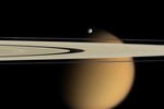 Saturn's Moons: Titan and Epimetheus