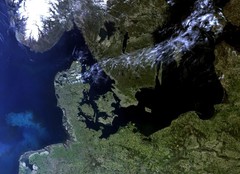 Satellite Image of Northern Europe