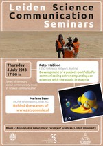 Leiden Science Communication Seminar Poster - July 2012