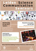 Science Communication Seminar Poster - January 2013